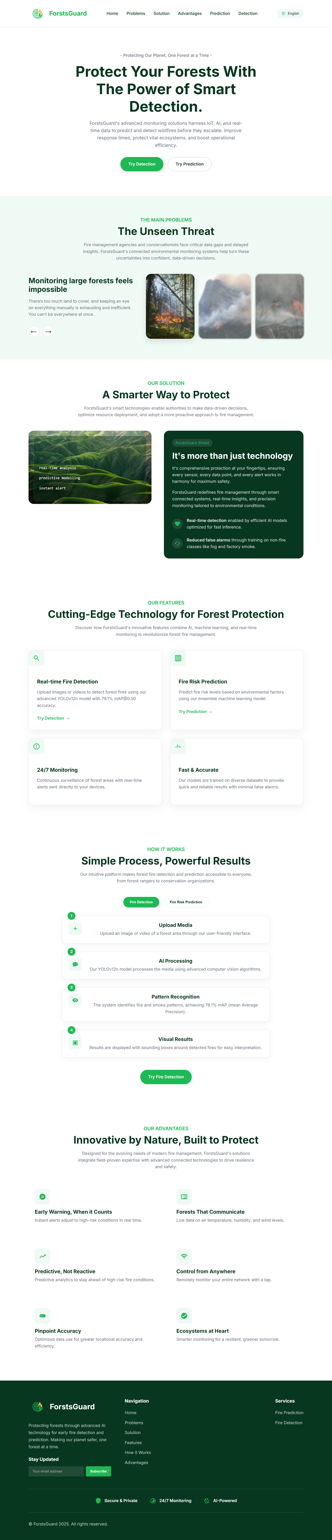 ForstsGuard: AI-Powered Forest Fire Prediction & Detection